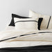 Favorite Organic Cotton Percale Tuxedo Stripe Ink Black King Bed Pillow Sham