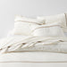 Favorite Organic Cotton Percale Tuxedo Stripe Sand Beige Euro Bed Pillow Sham