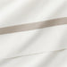Favorite Organic Cotton Percale Tuxedo Stripe Sand Beige Euro Bed Pillow Sham