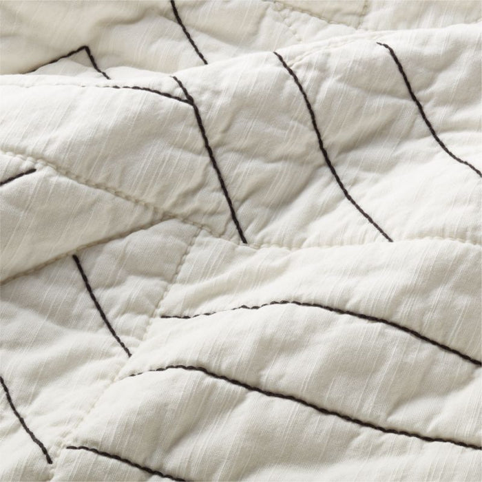 Twigg Cotton Black and White King Quilt