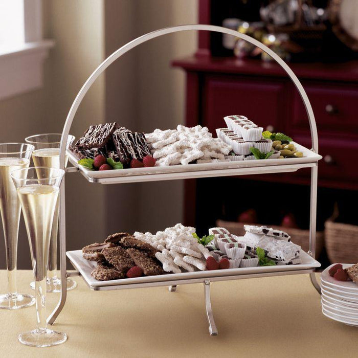 Cambridge 2-Tier Server with Plates - Crate and Barrel Philippines