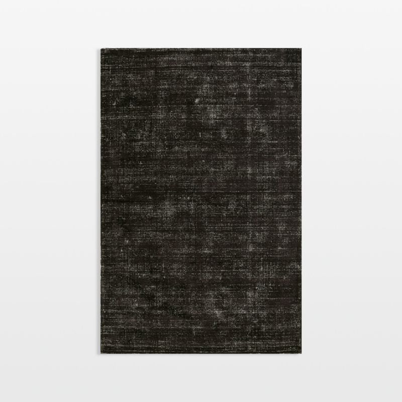 Vaughn Modern Black Area Rug 5'x8' Crate and Barrel Philippines