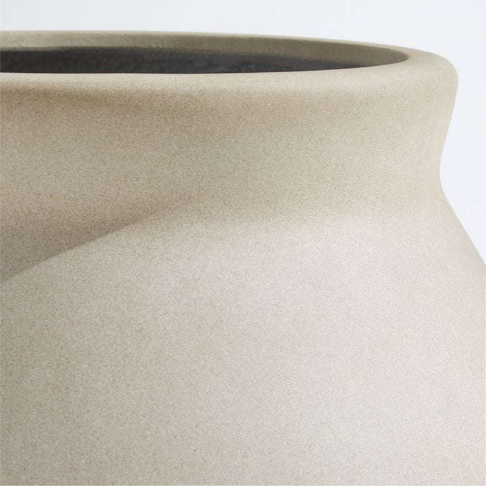 Wabi Medium Sand Fiberstone Planter by Leanne Ford