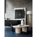 Vernet Oval Travertine Coffee Table