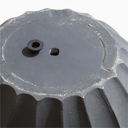 Warren Small Black Ficonstone Outdoor Planter 15.7"
