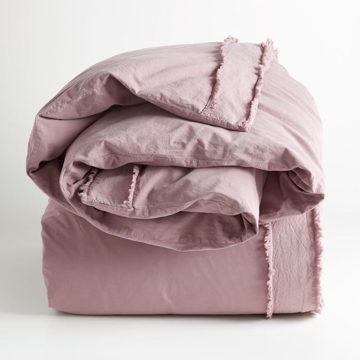 Organic Cotton Dusty Lilac King Pillow Sham - Crate and Barrel Philippines