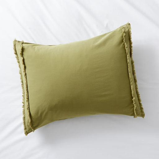 Washed Organic Cotton Fern Standard Pillow Sham