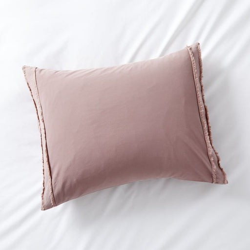 Organic Cotton Dusty Lilac Standard Pillow Sham - Crate and Barrel Philippines