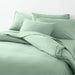 Organic Cotton Lily Pad Green Eyelash Fringe King Pillow Sham