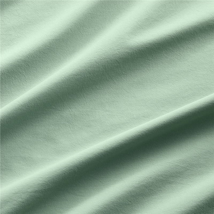 Organic Cotton Lily Pad Green Queen Sheet Set | Crate and Barrel ...