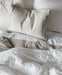 Organic Cotton Grey Eyelash Fringe King Pillow Sham