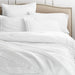 Favorite Washed Organic Cotton White Eyelash King Bed Pillow Sham