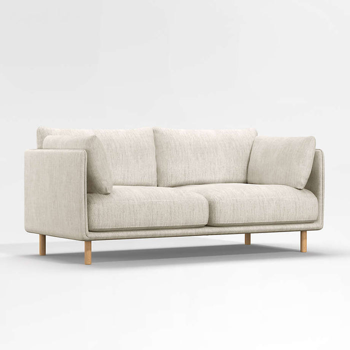 Wells Apartment Sofa with Natural Leg Finish