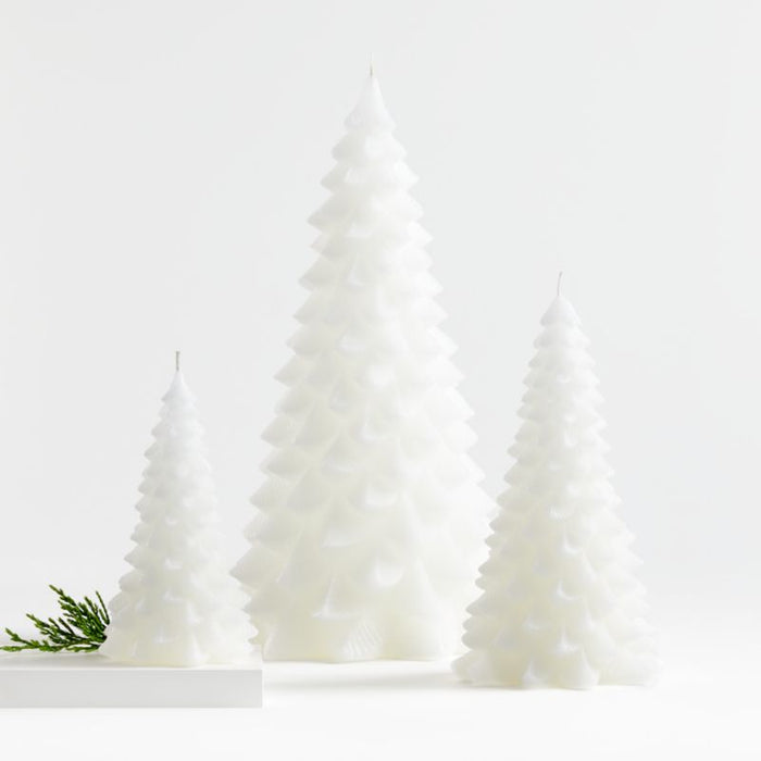 White 6" Tree Candle