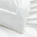 Favorite Washed Organic Cotton White Eyelash Standard Bed Pillow Sham