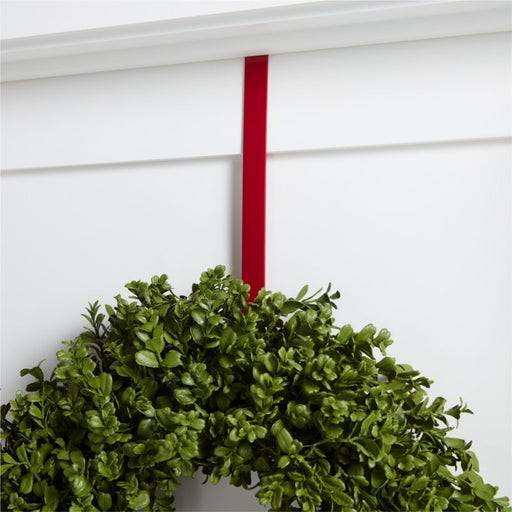 Red Wreath Door Hanger