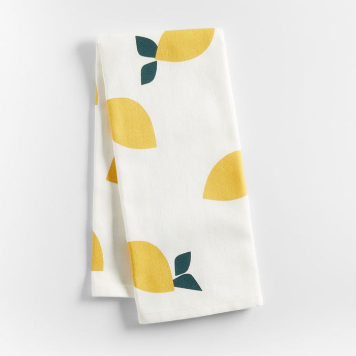 Yellow Lemon Dish Towel