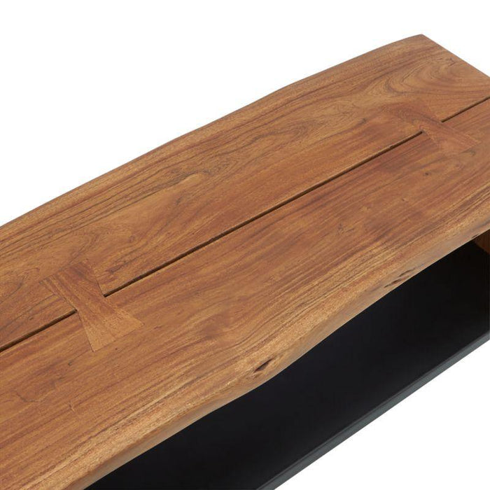 Yukon Natural Entryway Bench with Shelf - Crate and Barrel Philippines