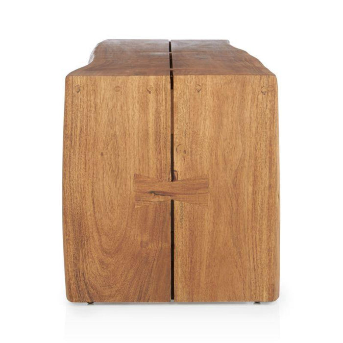 Yukon Natural Entryway Bench with Shelf - Crate and Barrel Philippines