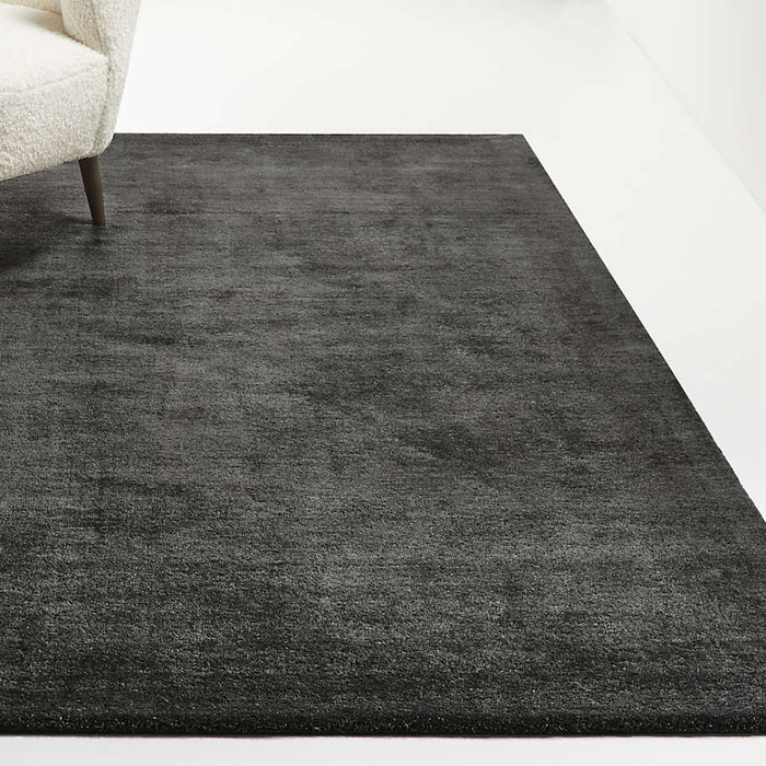 Baxter Carbon Grey Wool Area Rug 6'x9'