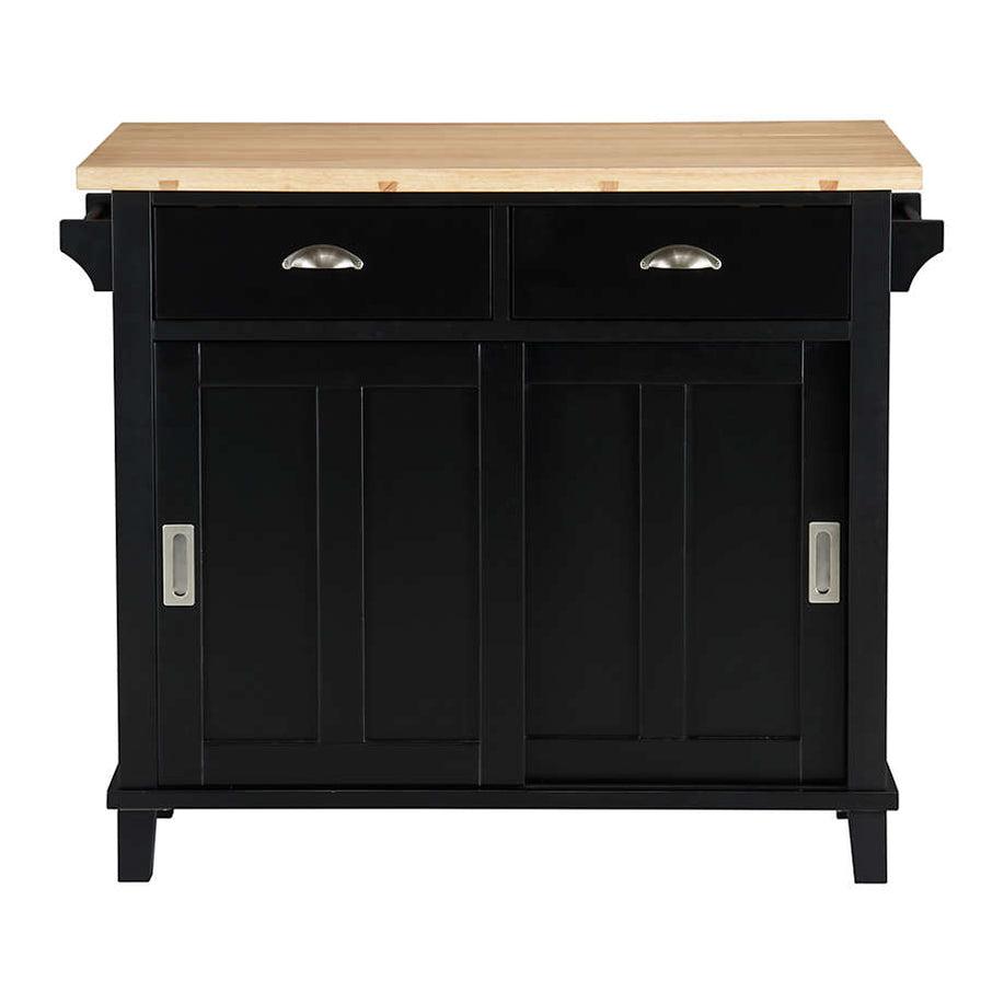 Belmont Black Kitchen Island Crate And Barrel Philippines   Belmont Black Kitchen Island 1 917x917 