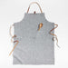 Chambray Grey Cooking Apron with Pocket