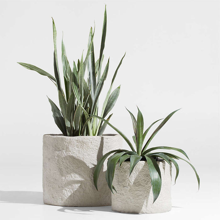 Chesil Small Natural Faux Stone Planter