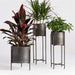 Dundee Indoor/Outdoor Bronze Low Planter with Stand