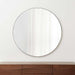 Edge Silver Round 48" Wall Mirror