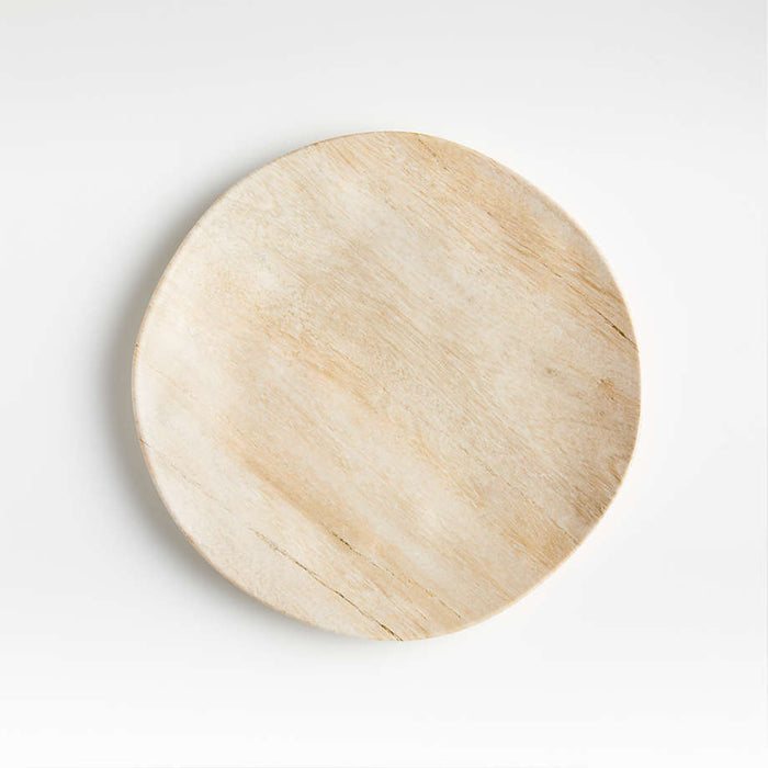 Faux Bois Melamine Salad Plate