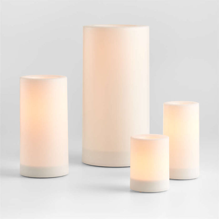 Indoor/Outdoor 4"x8" Pillar Candle with Timer