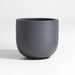 Junio Small Round Dark Grey Planter 13"