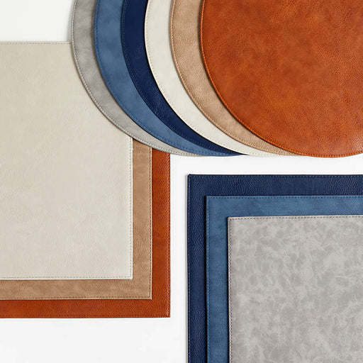 Maxwell Rectangular Sand Brown Easy-Clean Placemat