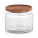 Montana 48 oz. Small Acacia and Glass Jar