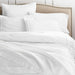Organic Cotton White Eyelash Fringe Full/Queen Duvet Cover
