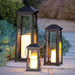 Indoor/Outdoor 4"x8" Pillar Candle with Timer