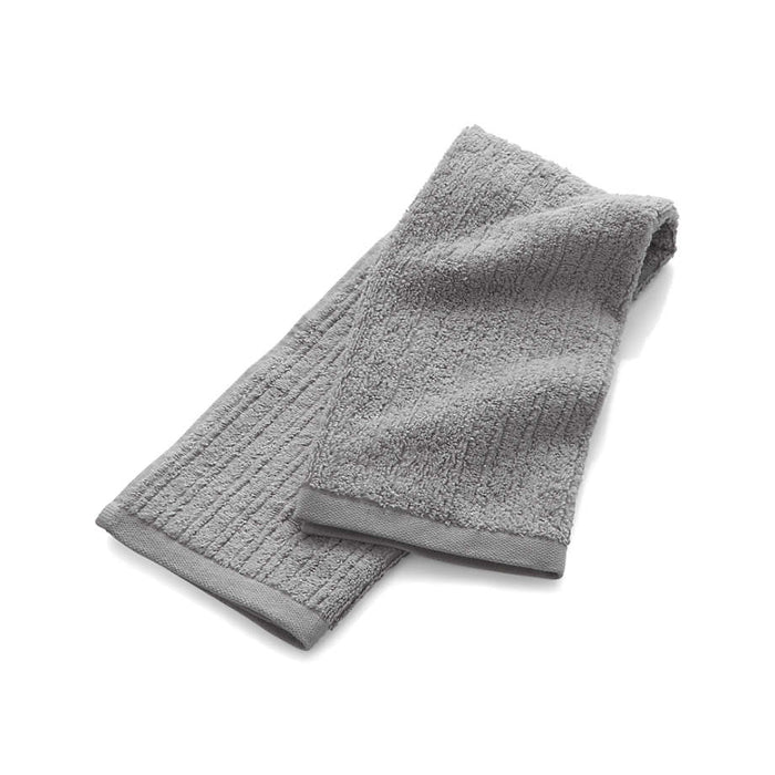 Ribbed Grey Hand Towel