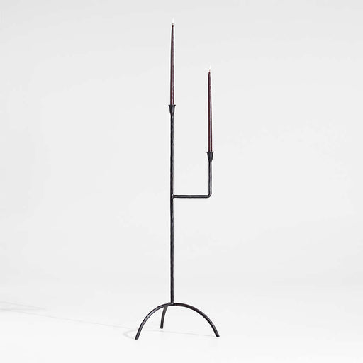 Rodin Black Iron Floor Candelabra by Athena Calderone