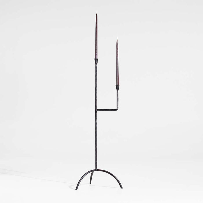 Rodin Black Iron Floor Candelabra by Athena Calderone