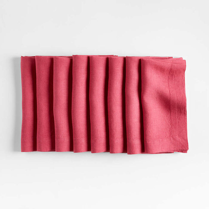 Marin Summer's Pink Linen Napkin