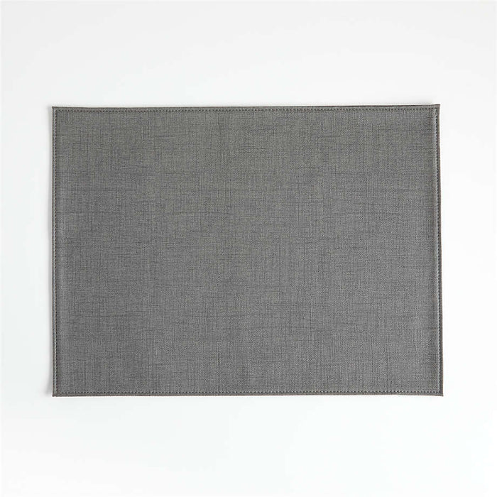 Shiloh Easy-Care Grey Placemat